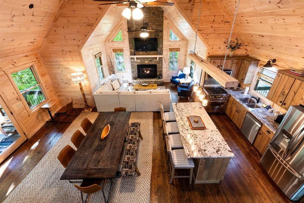 Luxe Family Cabin 8 Min To Downtown Блу-Ридж Экстерьер фото